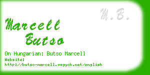 marcell butso business card